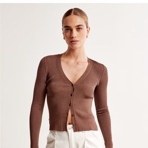 Abercrombie Glossy Slim Cardigan
